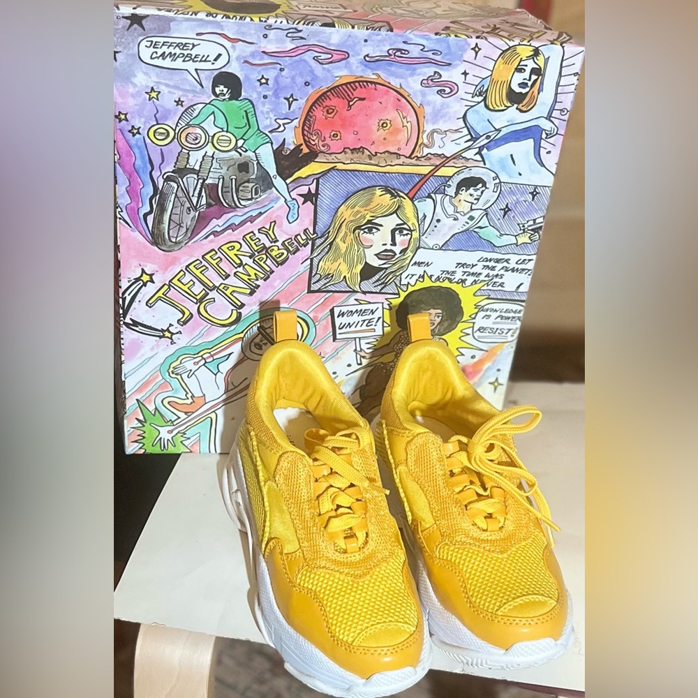 Jeffrey Campbell Bright Yellow Sneakers